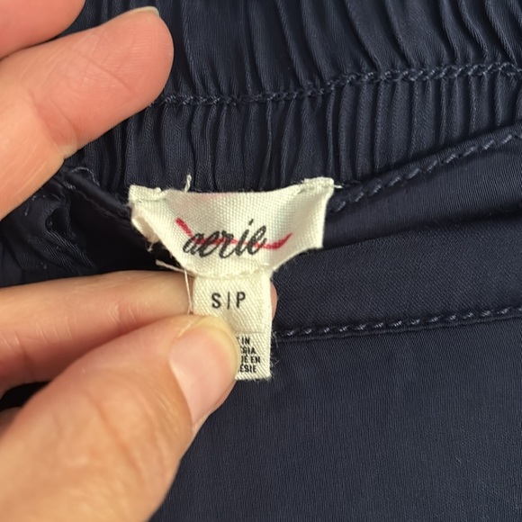 Aerie Navy Dress Pants Wide-Leg Flowing Design - Picture 3 of 5